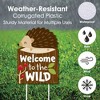 Big Dot of Happiness Forest Hedgehogs - Party Decorations - Woodland Birthday Party or Baby Shower Welcome Yard Sign - 3 of 4