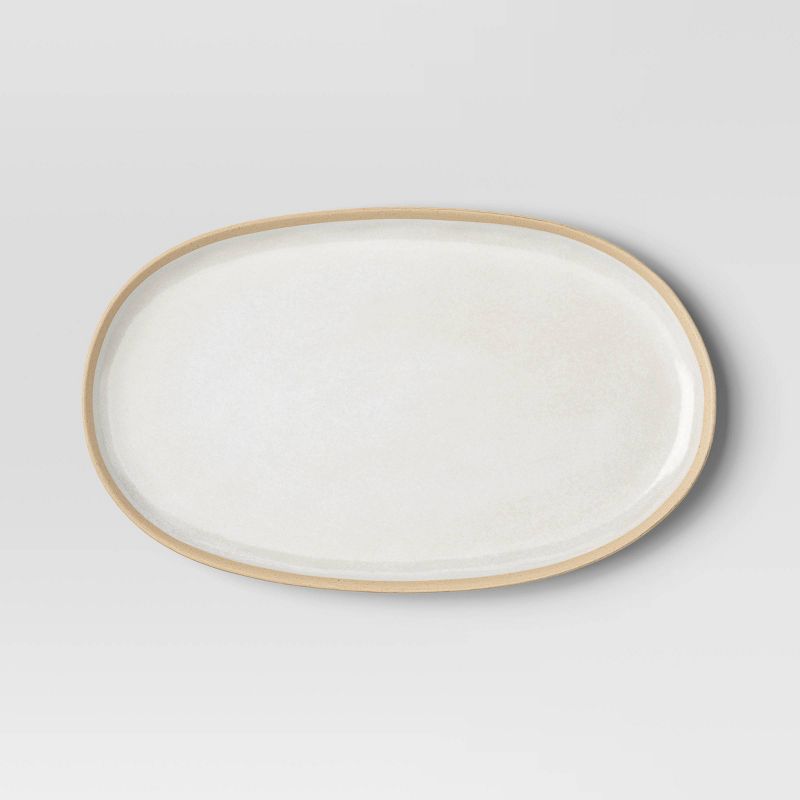 Small Melamine Oval Serving Platter Ivory - Threshold&#8482;, 4 of 5