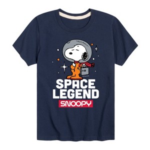 Boys' - Peanuts - Space Traveler Snoopy Short Sleeve Graphic T-Shirt - 1 of 4