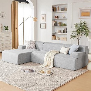 SweDrea 107" Lightgrey L-Shape Couches for Living Room - 1 of 1