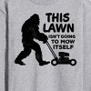 Men's - Instant Message - This Lawn Sasquatch Long Sleeve Graphic T-Shirt - 2 of 4