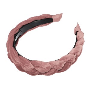 Unique Bargains Non-slip Fashion Solid Wide Headbands 1.18" - 1 of 4