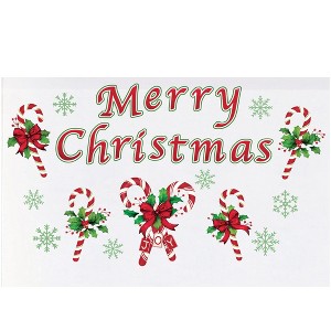 Collections Etc Christmas Candy Cane Decorative Garage Magnets Red - 1 of 2