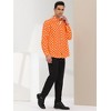Lars Amadeus Men's Polka Dots Long Sleeves Dress Button Down Shirt - 4 of 4