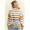 Women's Multicolor Stripe Sweater - ADORA - 3 of 4