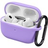 Vena Silicone Case for Apple AirPods Pro 2 Case, Protective Cover Compatible with MagSafe AirPods Pro Gen 2 2nd Generation, Purple - 2 of 4