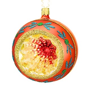 Inge Glas 4.0 Inch Large Christmas Twinkles Ornament Handmade