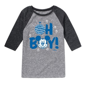 Boys' - Disney - Mickey & Friends Raglan Graphic T-Shirt - 1 of 4