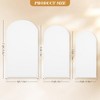 Arch Backdrop Cover, Spandex Fitted 2 Sided Color Wedding Arch Stand Covers, Round Top Backdrop Cover for Birthday Party Ceremony Banquet Decoration - 2 of 4