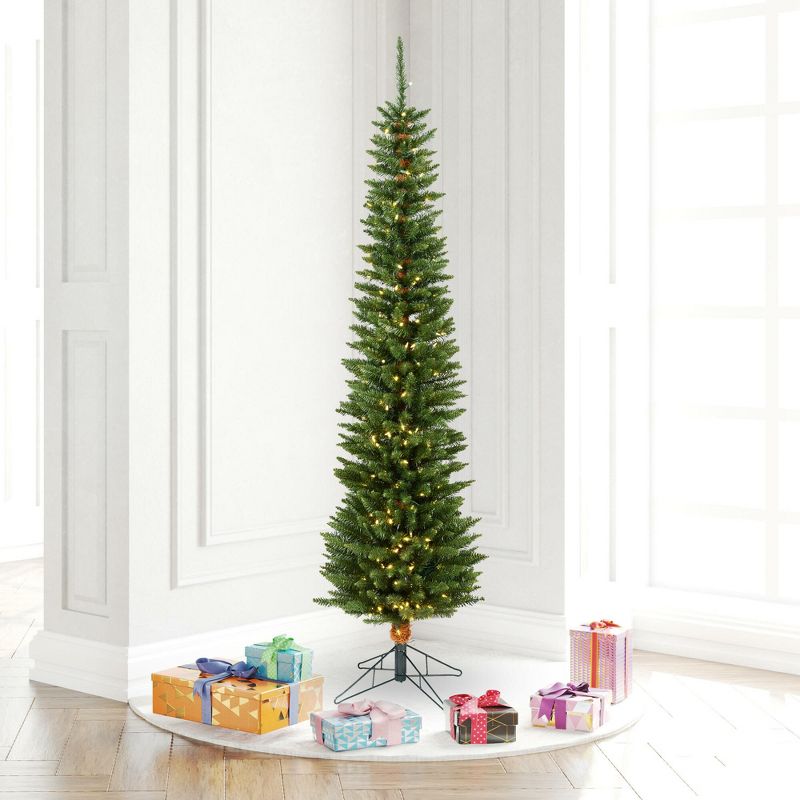 Vickerman Durham Pole Pine Artificial Christmas Tree, 5 of 6
