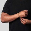 Crucible Men's Double Curb Chain Gold Steel Bracelet - 2 of 4