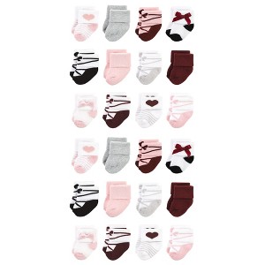 Hudson Baby Cotton Rich Baby Terry Socks 24-Pack - 1 of 3
