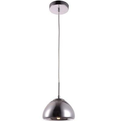 Elegant Lighting Reflection Collection Pendant D7in H5in Lt:1 Chrome finish