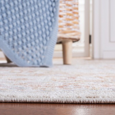 Blair Beige and Gray Washable Synthetic Area Rug