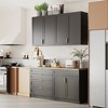 FUFU&GAGA Modular Kitchen Cabinet Set: Wall - Mount + Base Units, Streamlined Storage & Stylish Prep Zone - 3 of 4
