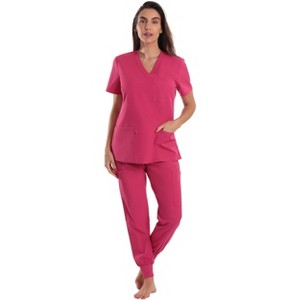 Just Love Women's V-Neck Scrub Set with Jogger Pants  Comfortable and Stylish Medical Uniform - 1 of 3