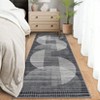 Modern Geometric Rug, Non Slip Thin Washable, Large Area Rug for Bedroom Office Laundry - 4 of 4