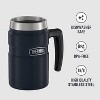 Thermos Stainless King 16 Ounce Coffee Desk Mug, Midnight Blue - 4 of 4