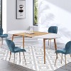 Kitchen Runner Rug, Black Washable Distressed Trellis Non-Slip Low Pile Farmhouse Carpet for Entryway Hallway Front Door - 4 of 4