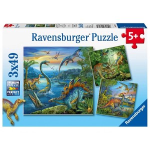 Ravensburger Dinosaur Fascination Jigsaw Puzzle Set - 3 x 49pcs - 1 of 4