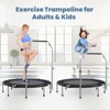 Dexmalle 40" Foldable Mini Trampoline with Adjustable Bar for Adults - 4 of 4
