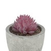 Unique Bargains Artificial Plants Flocked Mini Chihuahua in Pulp Plastic Purple 2.56"x2.56"x3.35" 1 Pcs - 4 of 4