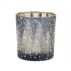 Navy Pine Tree Glass Votive Holder (Set of 3) - 3 of 3