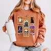 Simply Sage Market Coquette Halloween Stamps Lightweight Garment Dyed Sweatshirt - 2 of 4