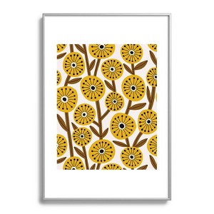 Alisa Galitsyna Mid Century Garden Metal Framed Art Print - Deny Desings - 1 of 3