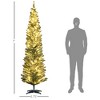FURNIinspire Artificial Trees Christmas Vibe Slim Christmas Tree Christmas Decoration For Living Room, Home, Holiday Party, Green, 21.8"*21.8"*82.8" - 3 of 4