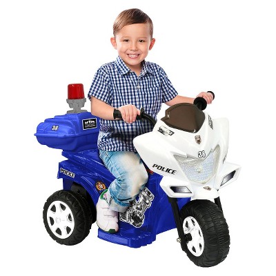 kid motorz police motorcycle 6v