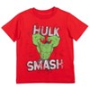 Marvel Avengers Spider-Man Black Panther Iron Man Hulk Captain America  2 Pack Graphic T-Shirts Toddler to Big Kid - image 2 of 4