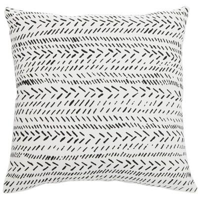 Sarden Pillow - Black/White - 18" x 18" - Safavieh