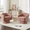 Swivel Accent Chair, 360° Chenille Swivel Lounge Reading Chair,Modern Single Sofa Lounge Armchair Club Chair with Storage Space - 4 of 4
