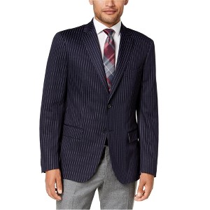 Ryan Seacrest Mens Modern-Fit Pinstripe Two Button Blazer Jacket - 1 of 1