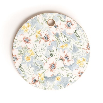 Jacqueline Maldonado Sun Drenched Floral Round Cutting Board - Deny Designs