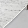 The Bianco Collection Laura 43" Rectangular Italian Carrara White Marble Coffee Table - 4 of 4