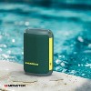 Monster DNA One Portable Bluetooth Speaker, 360° Bass Sound, 10W Qi Wireless Charging Pad, IP67 Waterproof, Indoor/Outdoor Use, Dark Green/Volt - 3 of 4