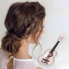 Unique Bargains Women's Elegant Guitar Hair Clips 2.32"x0.91"x0.39" Pink 1 Pc - 2 of 3