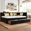 Full Size Upholstered Daybed with Storage Drawers - 3 of 4