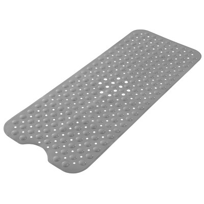 Lux Decor Collection Extra Long Grey Non Slip Bath Tub & Shower Mats ...