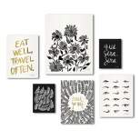 Americanflat - Black & White Modern Canvas Art Set by Cat Coquillette