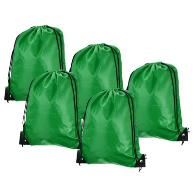 Unique Bargains Gym Sports Outdoor Traveling Nylon Drawstring Bag 10 Pcs