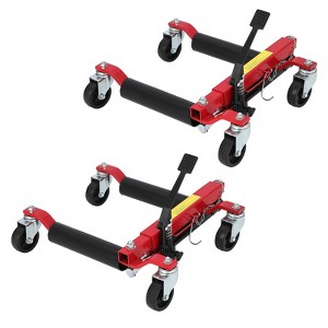 Hydraulic Car Wheel Dolly Jack Set of 2, Heavy Duty 1500 LBS Car Wheel Dolly Vehicle Skates Positioning with Foot Pedal for Auto Tire Repairing - 1 of 4