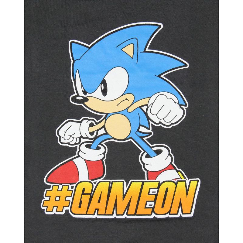 Sonic The Hedgehog Big Boys' #GameOn Challenge Sonic Character T-Shirt, 2 of 4