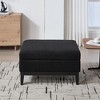 TUYOHW 33.86" Storage Ottoman with Reversible Tray Top,Boucle End of Bed Ottoman Bench,Ottoman for Living Room,Bedroom,Entryway - 2 of 4