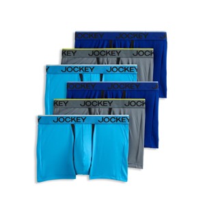 Jockey Men's Chafe Proof Pouch Microfiber 3" Trunk - 6 Pack - 1 of 4