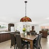Chloe Lighting Empress Tiffany-Style Blackish Bronze 3 Light Hanging Pendant 18" Wide - 3 of 4
