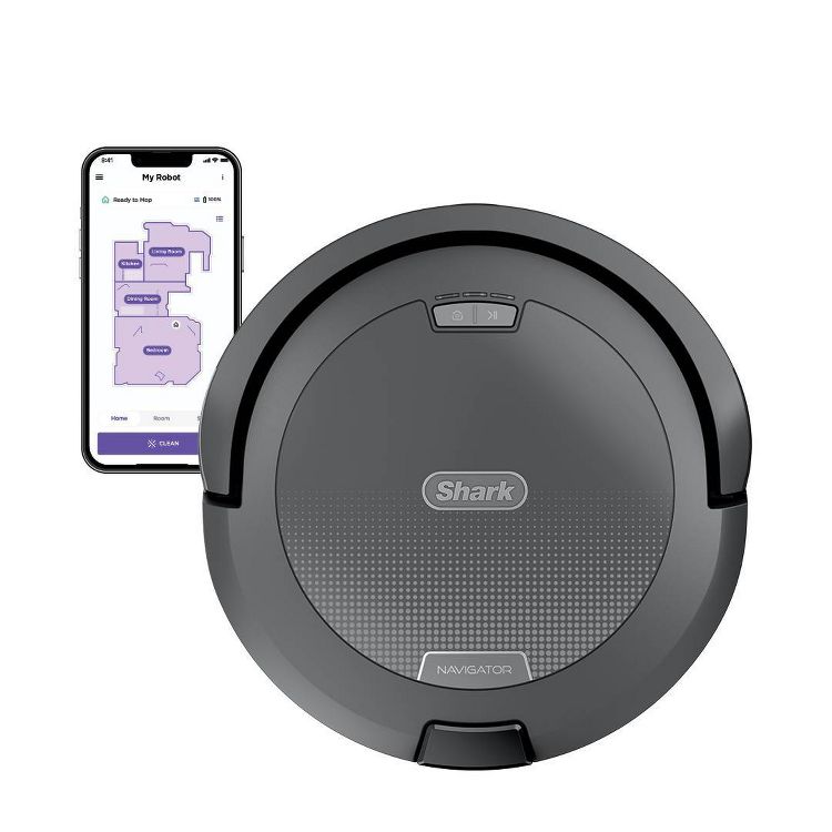Shark Navigator Cordless Robot Vacuum with SmartPath Navigation and Self-Cleaning Brushroll RV2110 Gray, 1 of 9