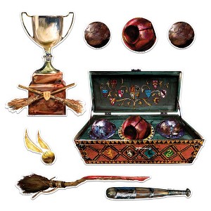 Harry Potter Quidditch Sticker Pack Die Cut Vinyl Large Deluxe Stickers Variety Pack - 1 of 4